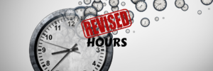 Revised Hours with Clock background